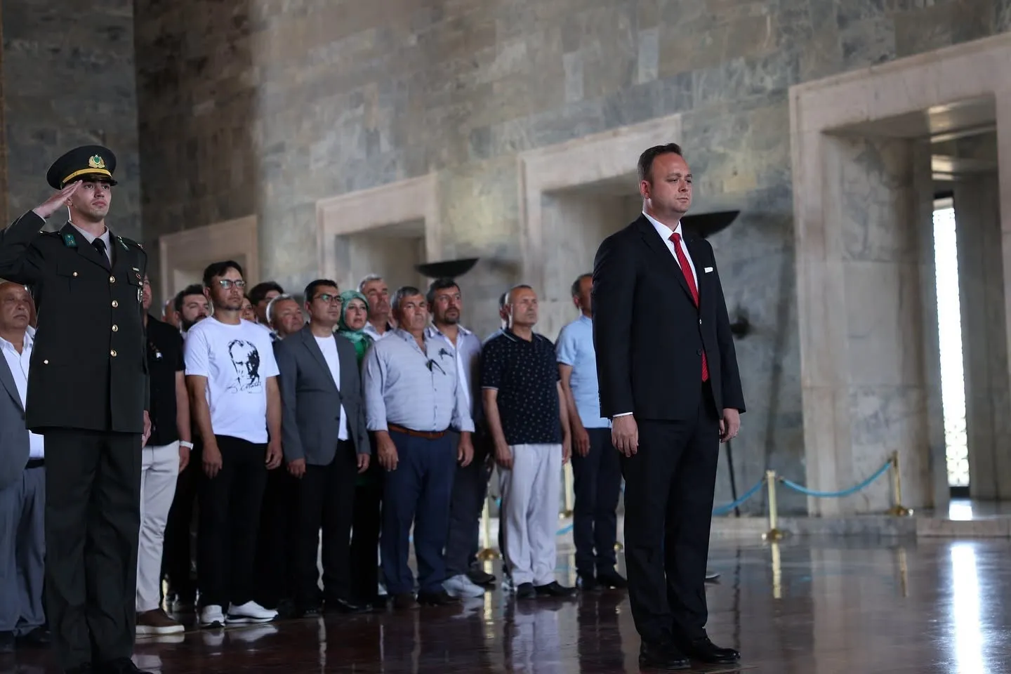 Çivril’in yerel yöneticileri Başkent’te: Ata’nın huzurunda söz verdiler