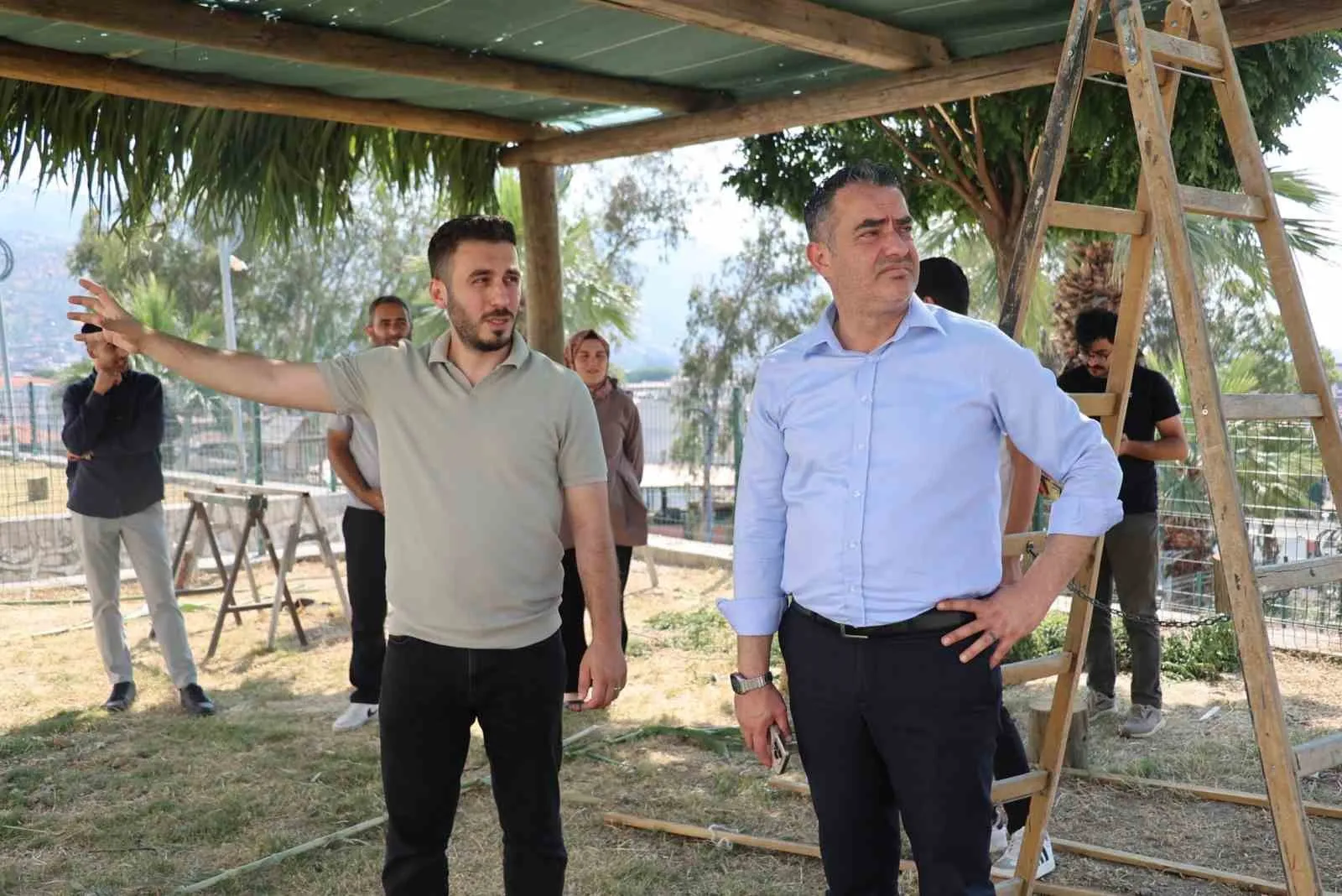 Koçarlı’da sosyal yaşamın yeni merkezi şekilleniyor: Başkan Arıcı denetledi