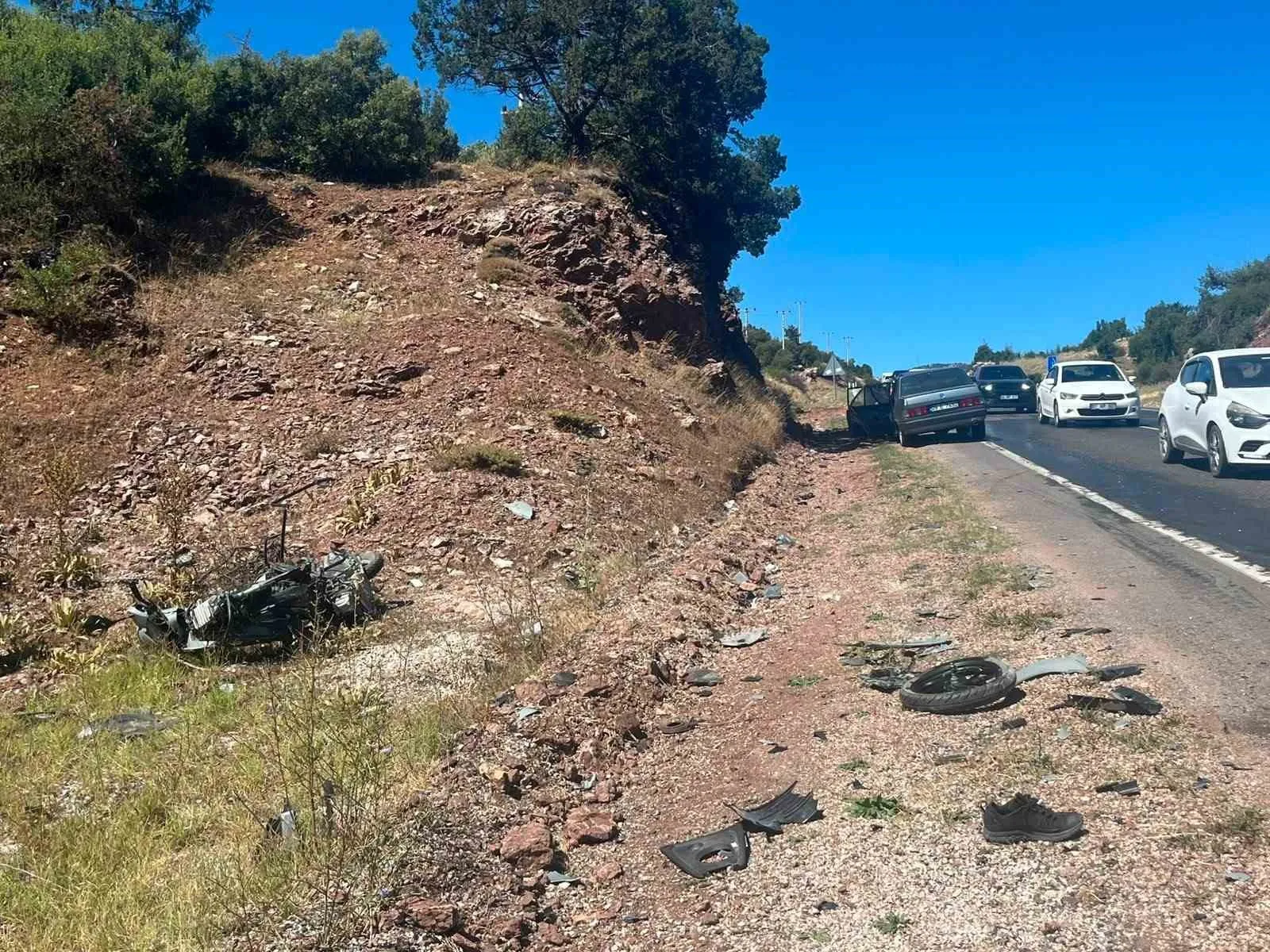 Seydikemer yolunda acı bilanço: Motosiklet sürücüsü feci kazada can verdi
