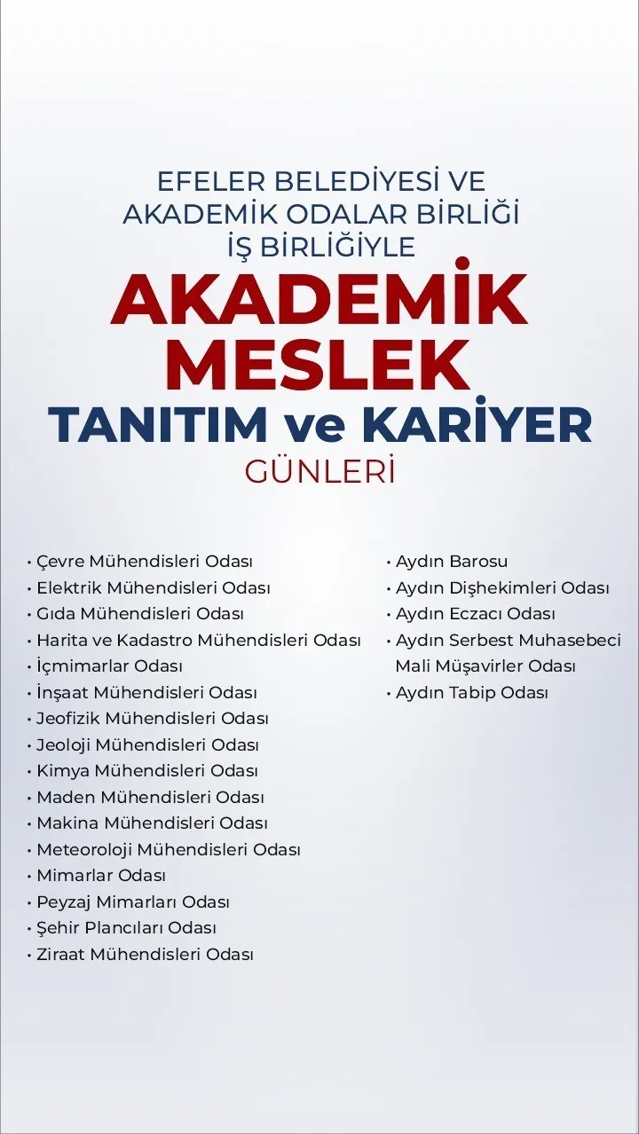 Üniversite adaylarına Efeler'den kritik destek: Geleceğin meslekleri masaya yatırılıyor