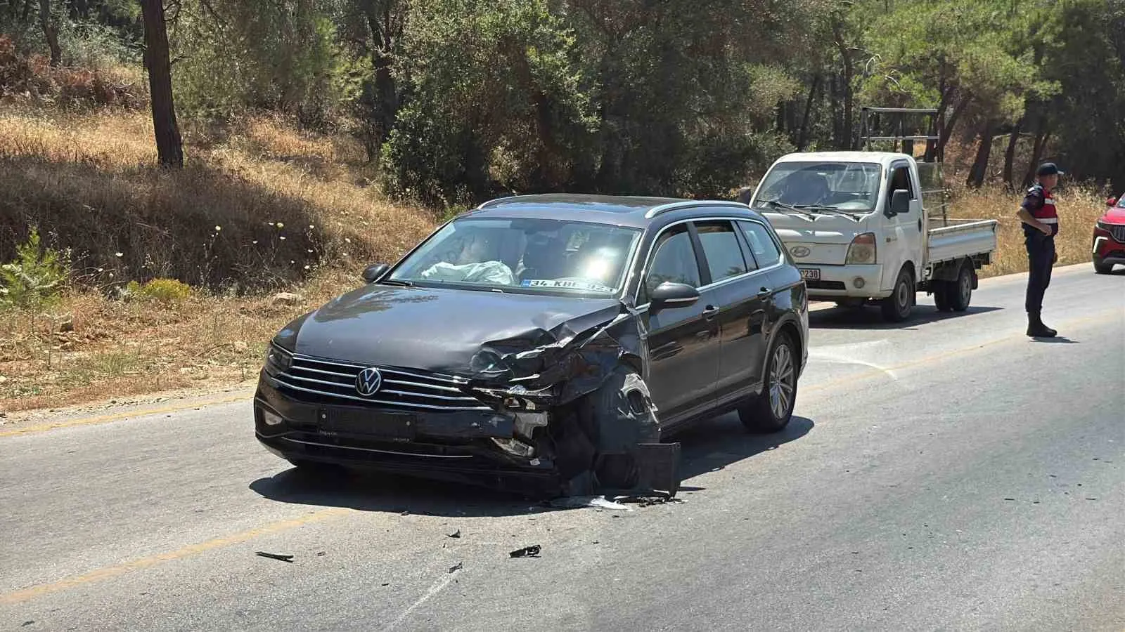 Bodrum’da dehşet anları kamerada: Hatalı sollama faciaya davetiye çıkardı
