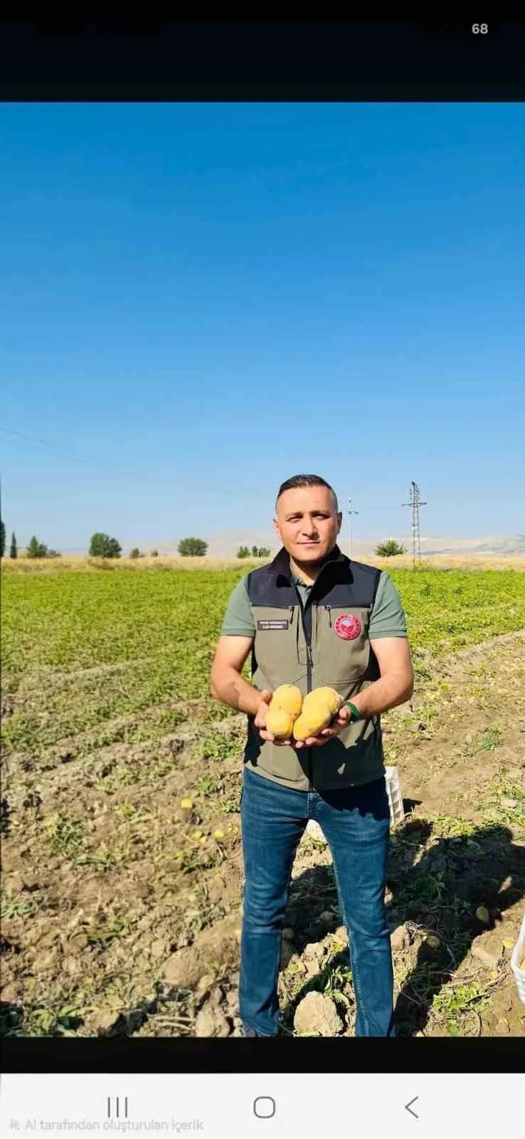 Çölovası’nda toprak bereketi sofralara taşıyor: Patates hasadında yüzler gülüyor
