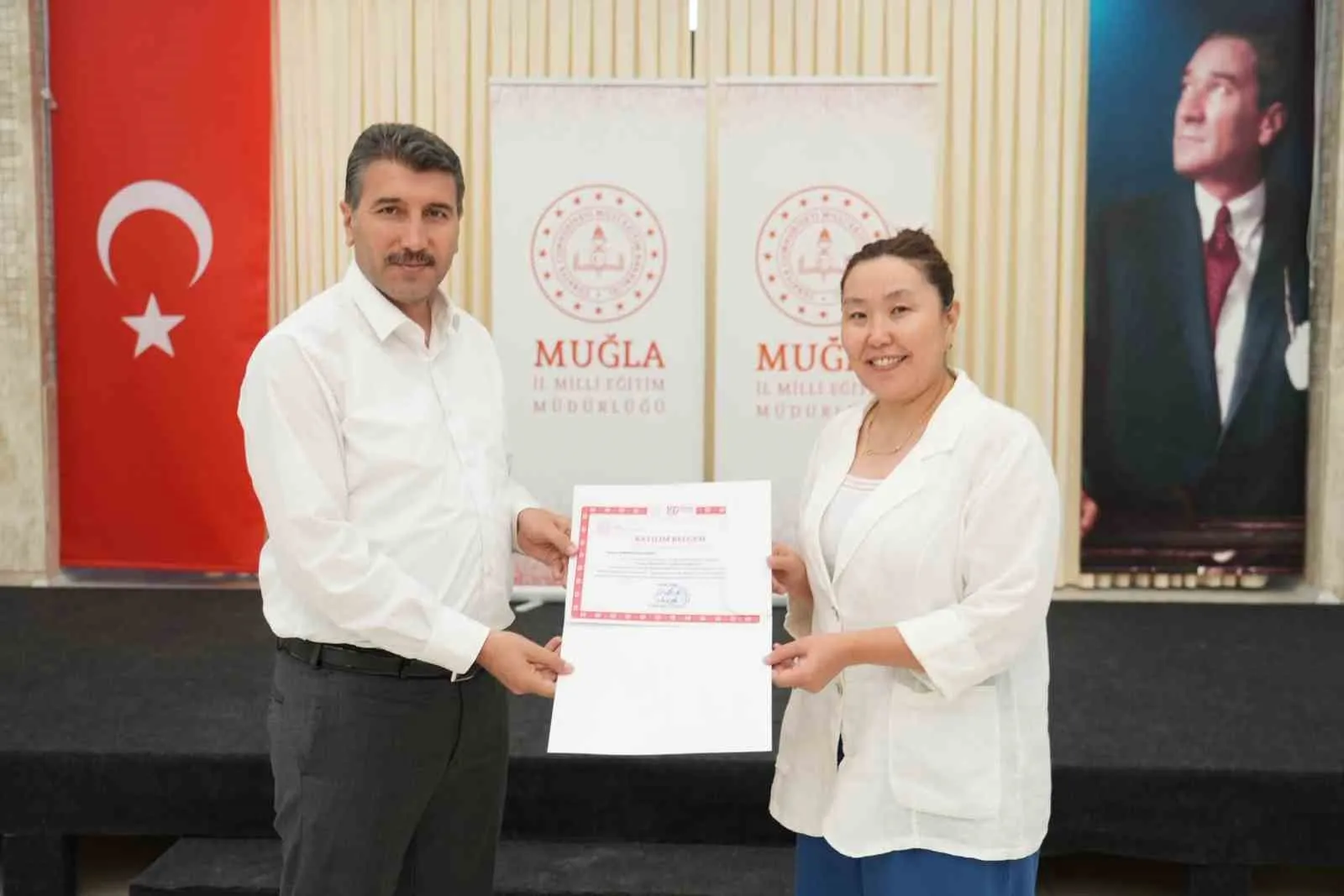 Kazakistanlı eğitimciler Muğla’da Türkçe köprüsü kurdu