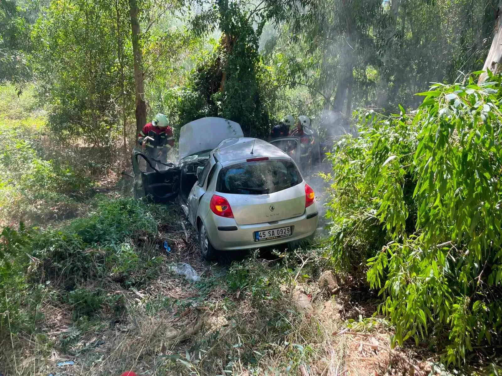 Germencik’te acı bilanço: Kontrolden çıkan otomobil şarampole yuvarlandı