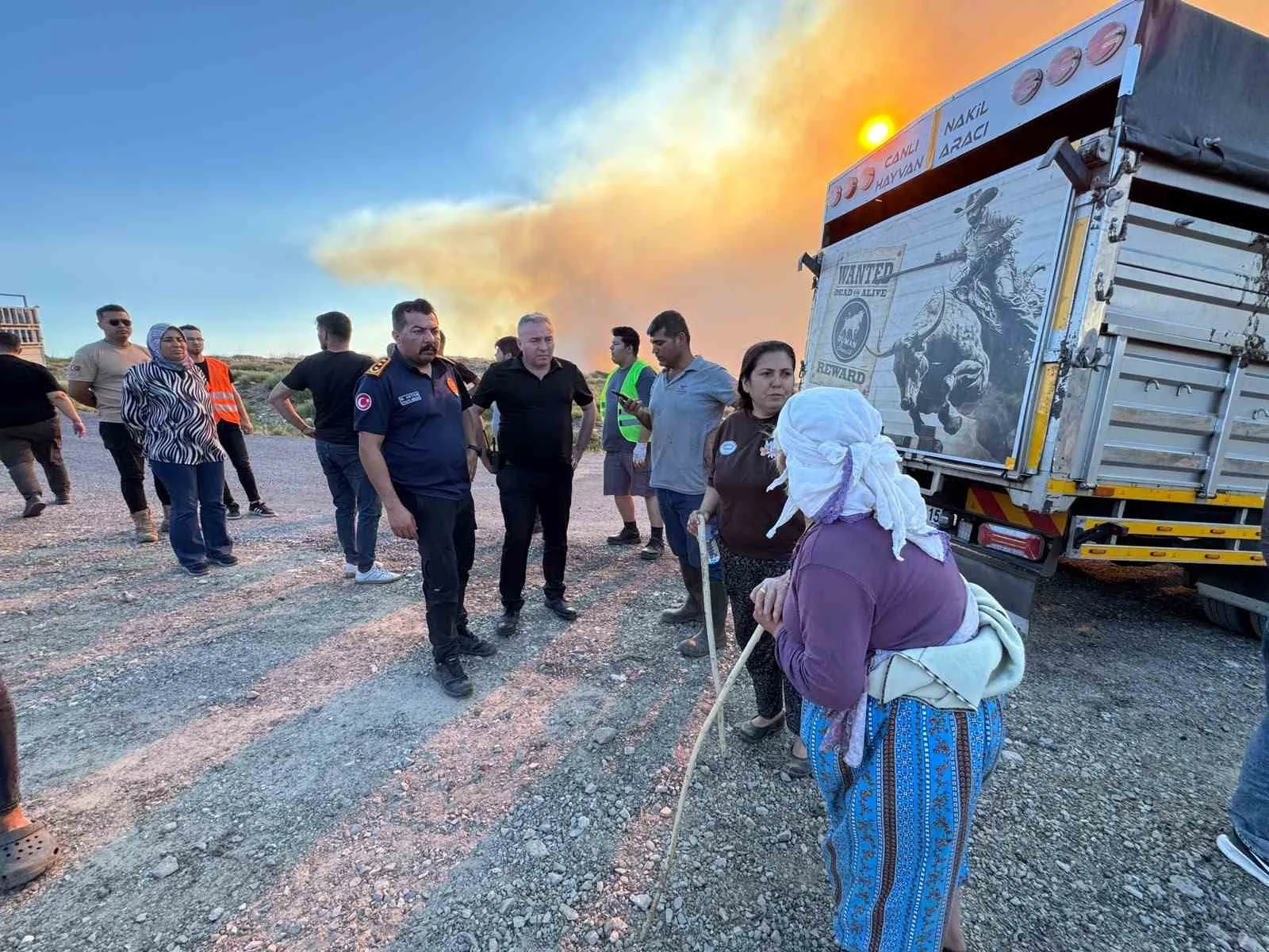 Alevlerin arasından gelen imdat çağrısına Büyükşehir yetişti: Şennur Teyze ve hayvanları kurtarıldı