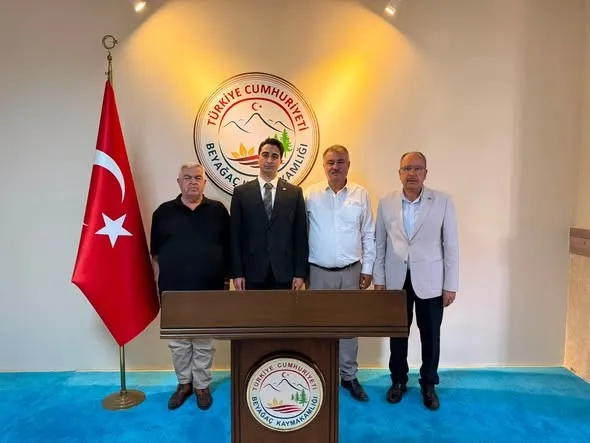 Beyağaç'ta yeni dönem: Başkan Pütün'den Kaymakam Haydari'ye nezaket ziyareti
