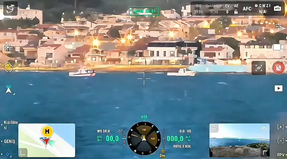 İzmir körfezinde kaçak avcılara dronlu takip: Suçüstü yakalandılar