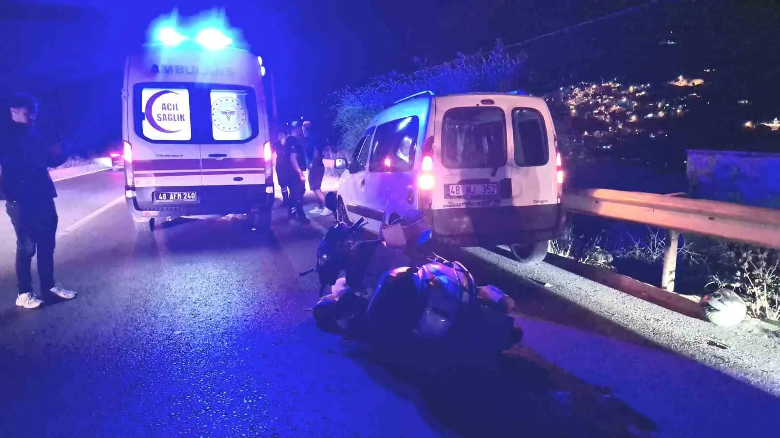 Bodrum'daki acı kaza: Genç sürücü hastanede hayata tutunamadı
