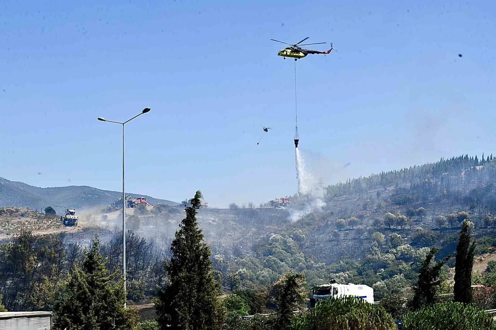 Alevlerin arasinda minik bir can: İtfaiyecilerin şefkatli dokunuşu hayat kurtardı