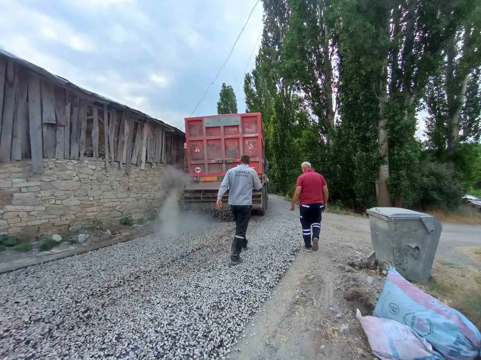 Çameli’de ulaşım seferberliği: Başkan Arslan sahadaki çalışmaları denetledi