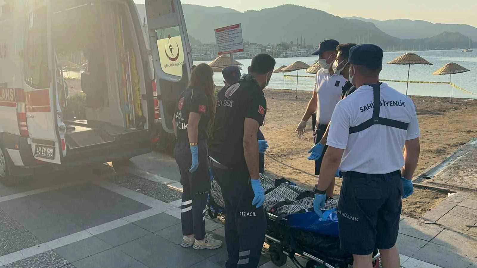 Marmaris sahillerinde sabah saatlerinde acı manzara: Denizde cansız beden bulundu