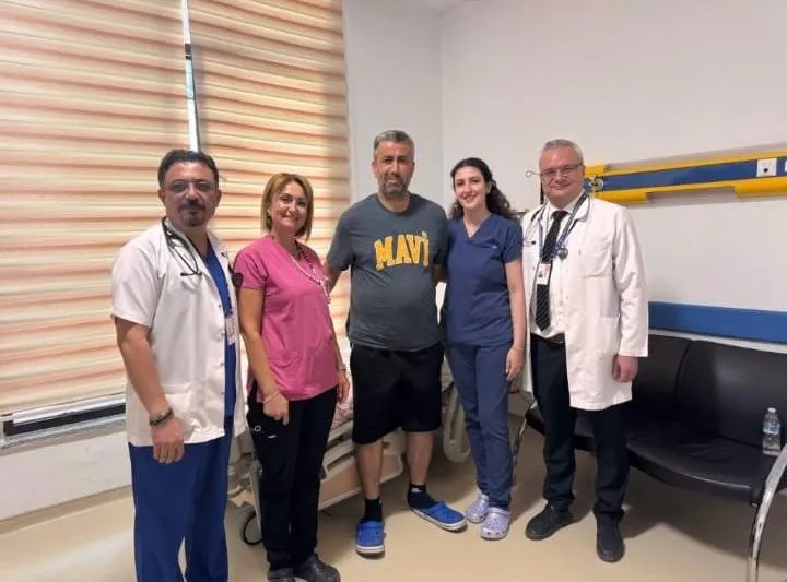Hastanede korku dolu anlar: Mesai arkadaşları sayesinde hayata tutundu