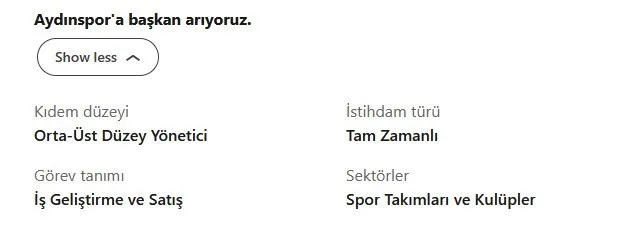 Efsane Günlerin Ardından Sessizlik: Aydınspor’da Başkanlık Koltuğu İlanla Aranıyor