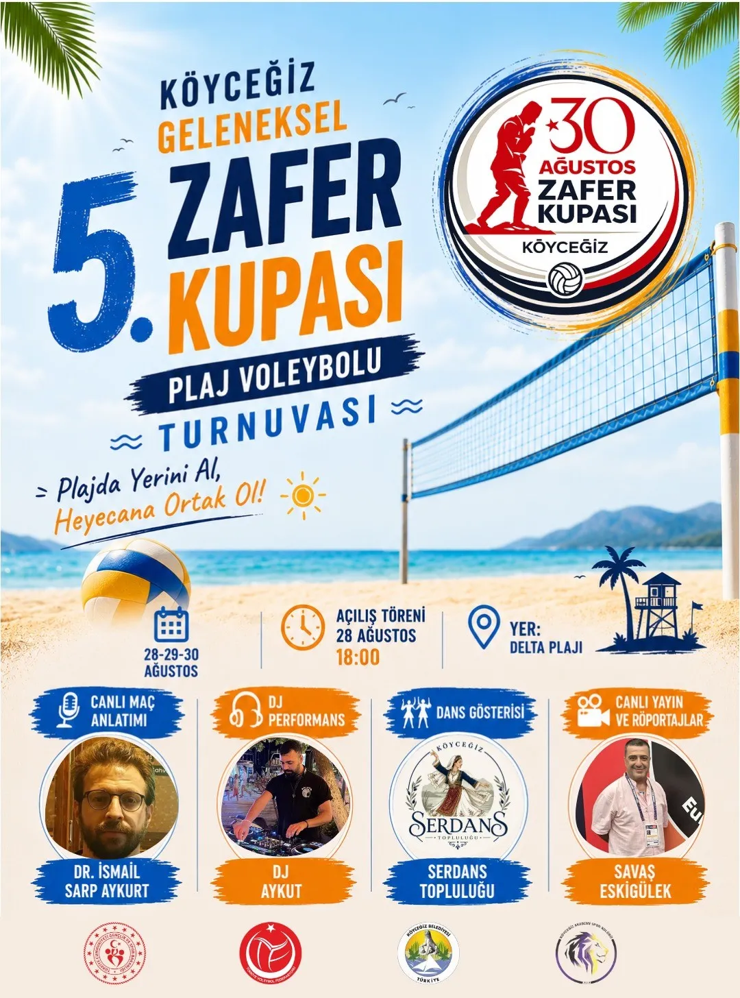 Kum Sahalarda Zafer Coşkusu: Köyceğiz’de Plaj Voleybolu Şöleni Başlıyor
