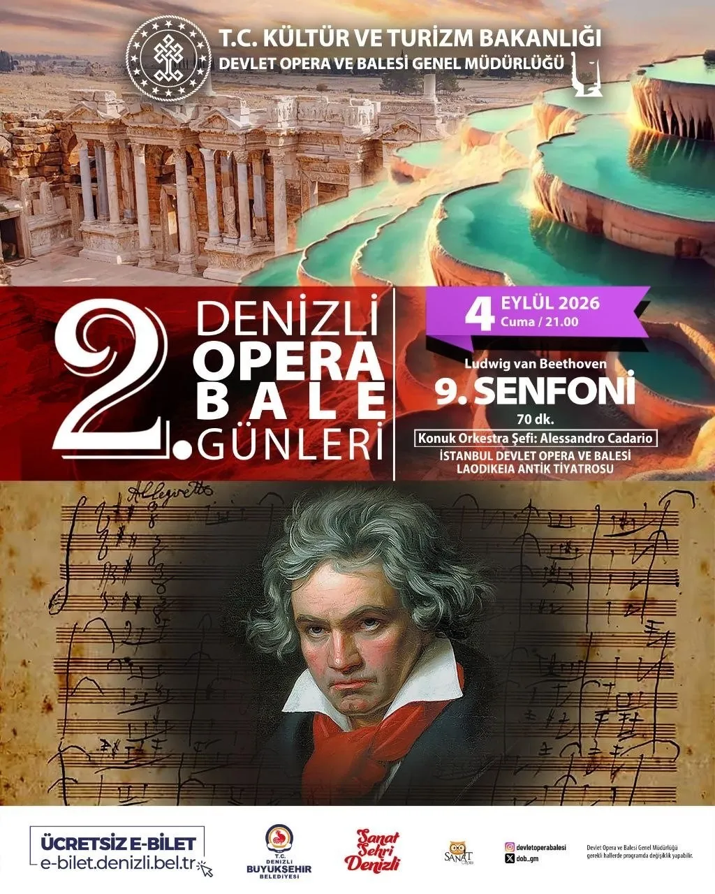 Laodikeia’nın kadim taşları Beethoven’ın notalarıyla dile gelecek