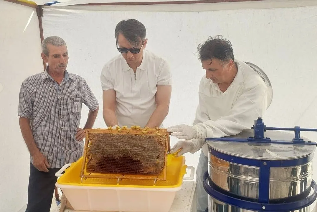 Saruhanlı’da bal mesaisi: Kaymakam Özcan üreticilerle bir araya geldi
