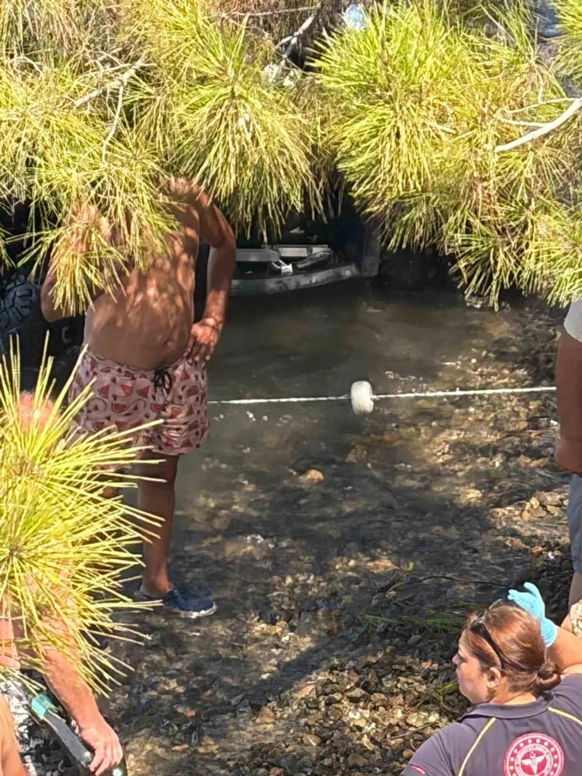 Fethiye'de keyifli gezi kabusa döndü: ATV uçuruma yuvarlandı