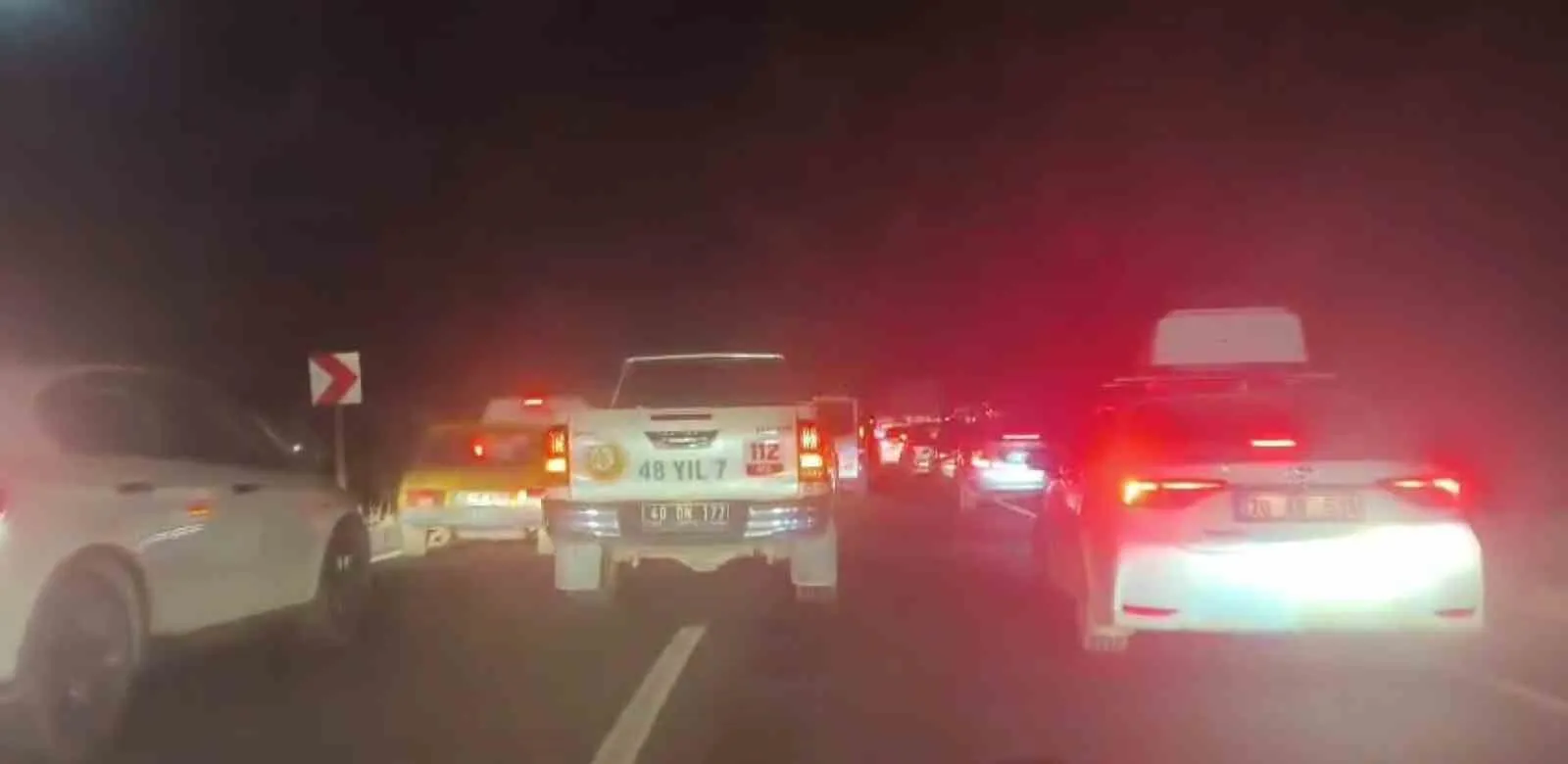 Köyceğiz'de Tanker Alevleri Ormanı Tehdit Etti: Yol 10 Kilometre Boyunca Kilitlendi