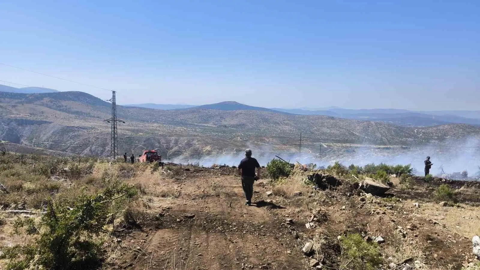 Menteşe'de orman ekiplerinden hızlı müdahale: Alevler büyümeden söndürüldü