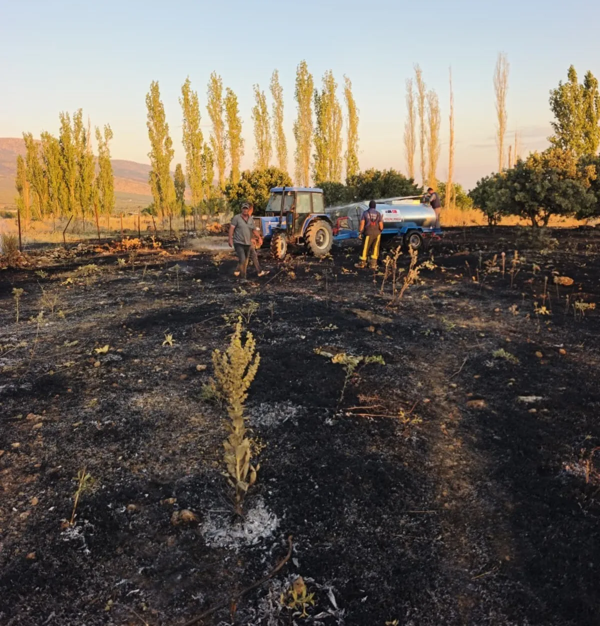 Gürpınar’da alevlere karşı gurbetçi desteği: Felaketin eşiğinden dönüldü