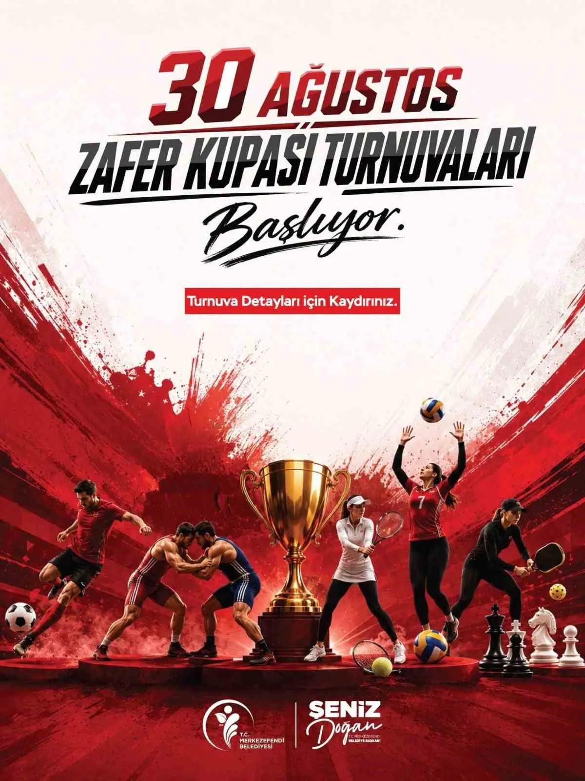 Merkezefendi’de Zafer Bayramı coşkusu sporla taçlanıyor