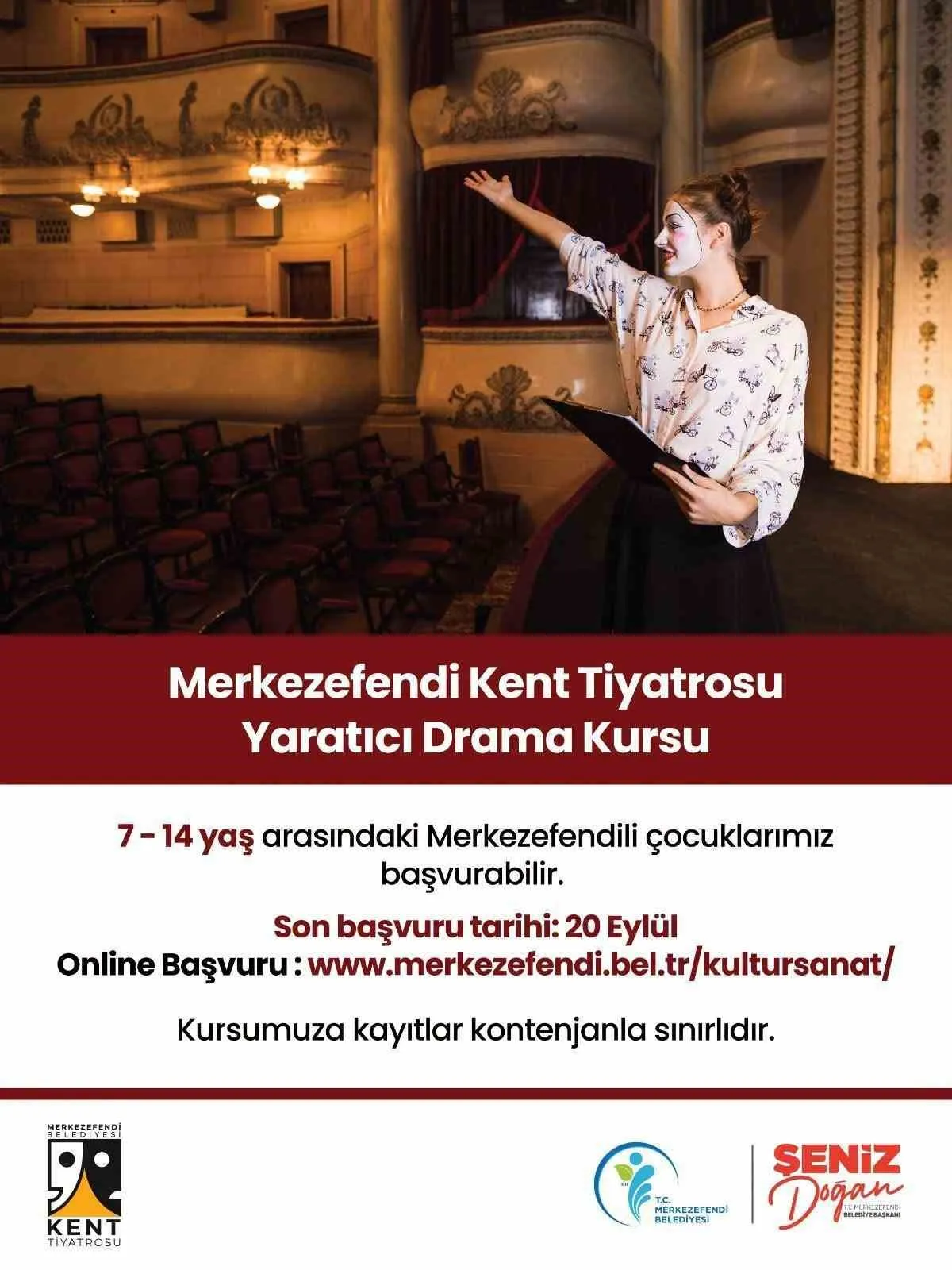 Merkezefendi’de sahne ışıkları yanıyor: Tiyatro tutkunları için yeni dönem başlıyor