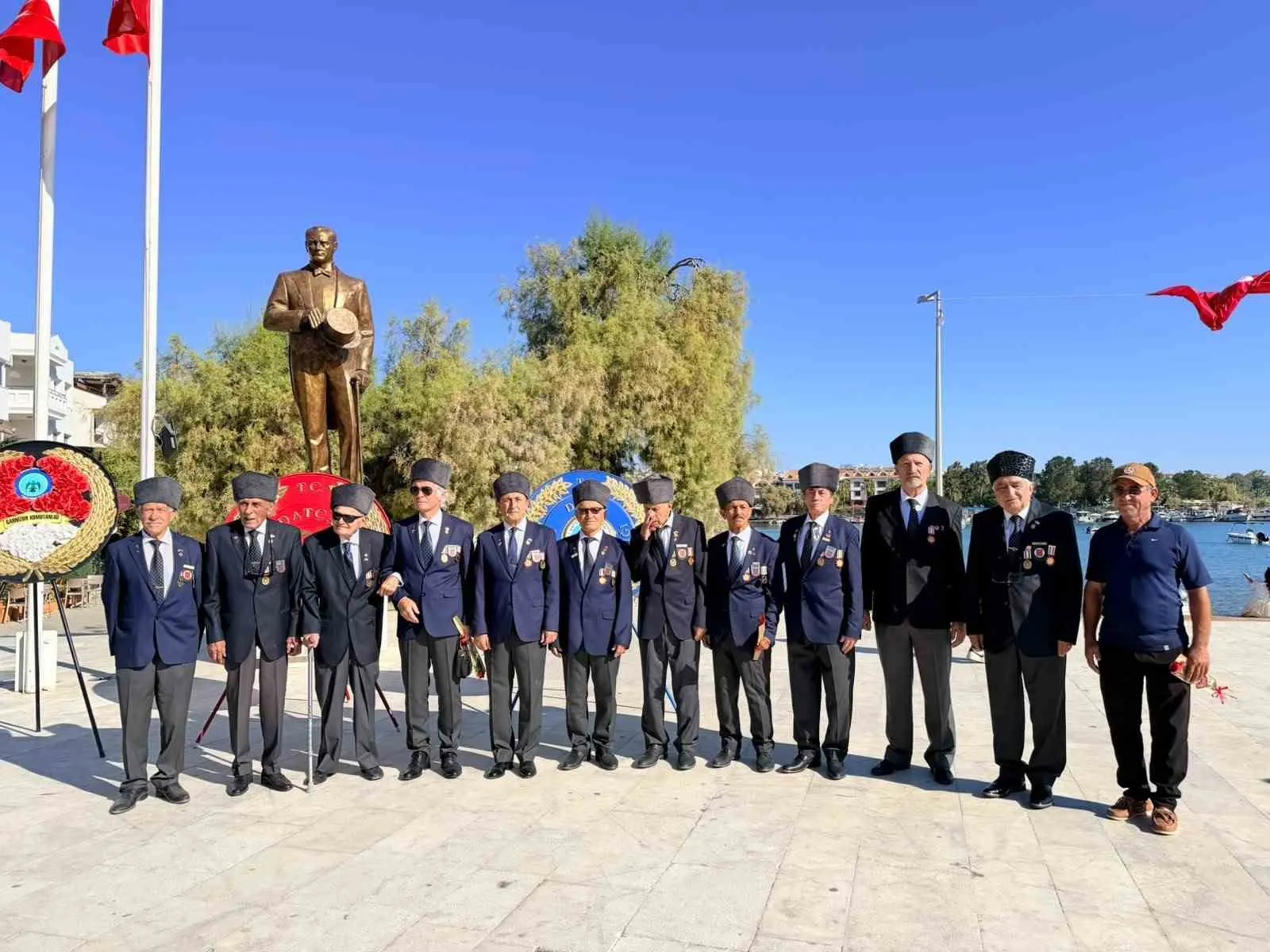 Datça’da vefa günü: Kahraman gaziler unutulmadı