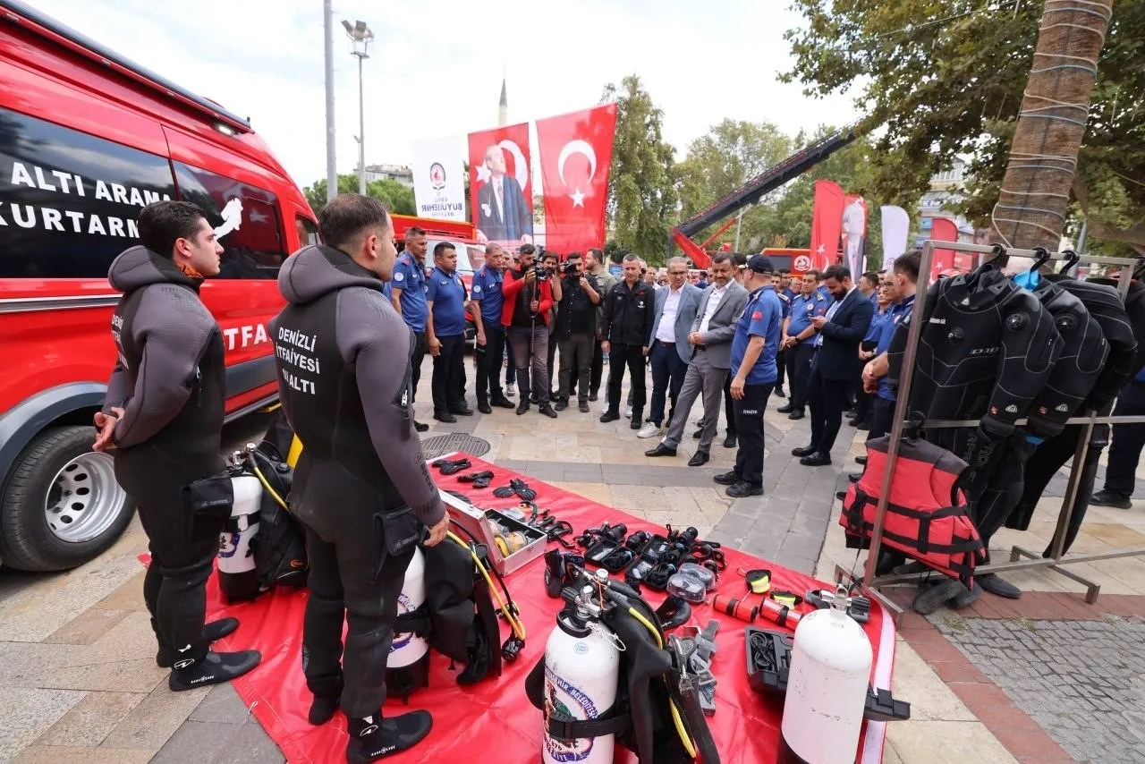 Denizli’de itfaiye teşkilatının 312 yıllık gurur günü: Filo yeni araçlarla güçleniyor