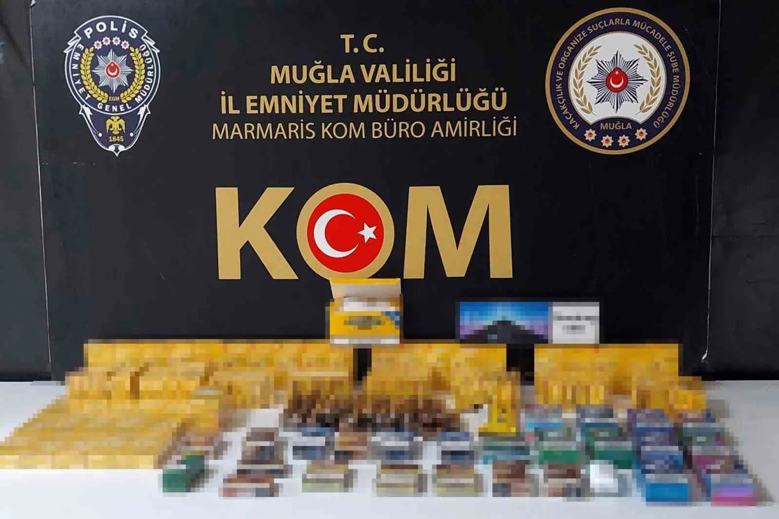 Marmaris'te kaçak tütün operasyonu: 4 kişi demir parmaklıklar ardında