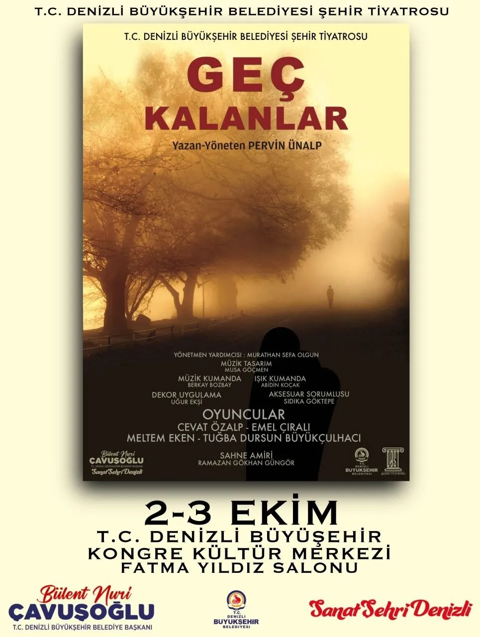Denizli’de tiyatro mevsimi başlıyor: Ekim ayında 5 farklı oyun sahne alacak