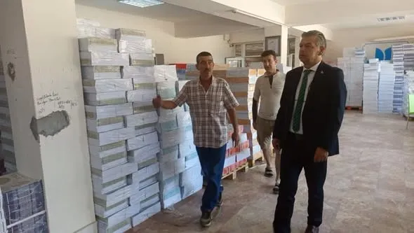 Nazilli’de eğitimde lojistik seferberlik: Kitaplar okullara gitmek için hazır