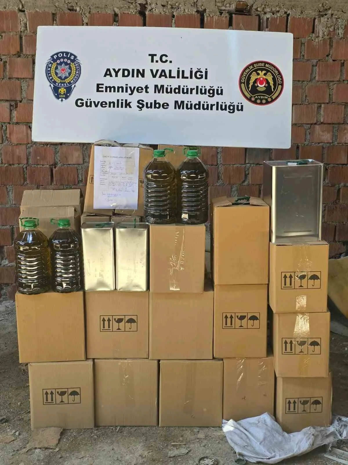Aydın'da sahte yağ şebekesine ağır darbe: Milyonluk vurgun önlendi