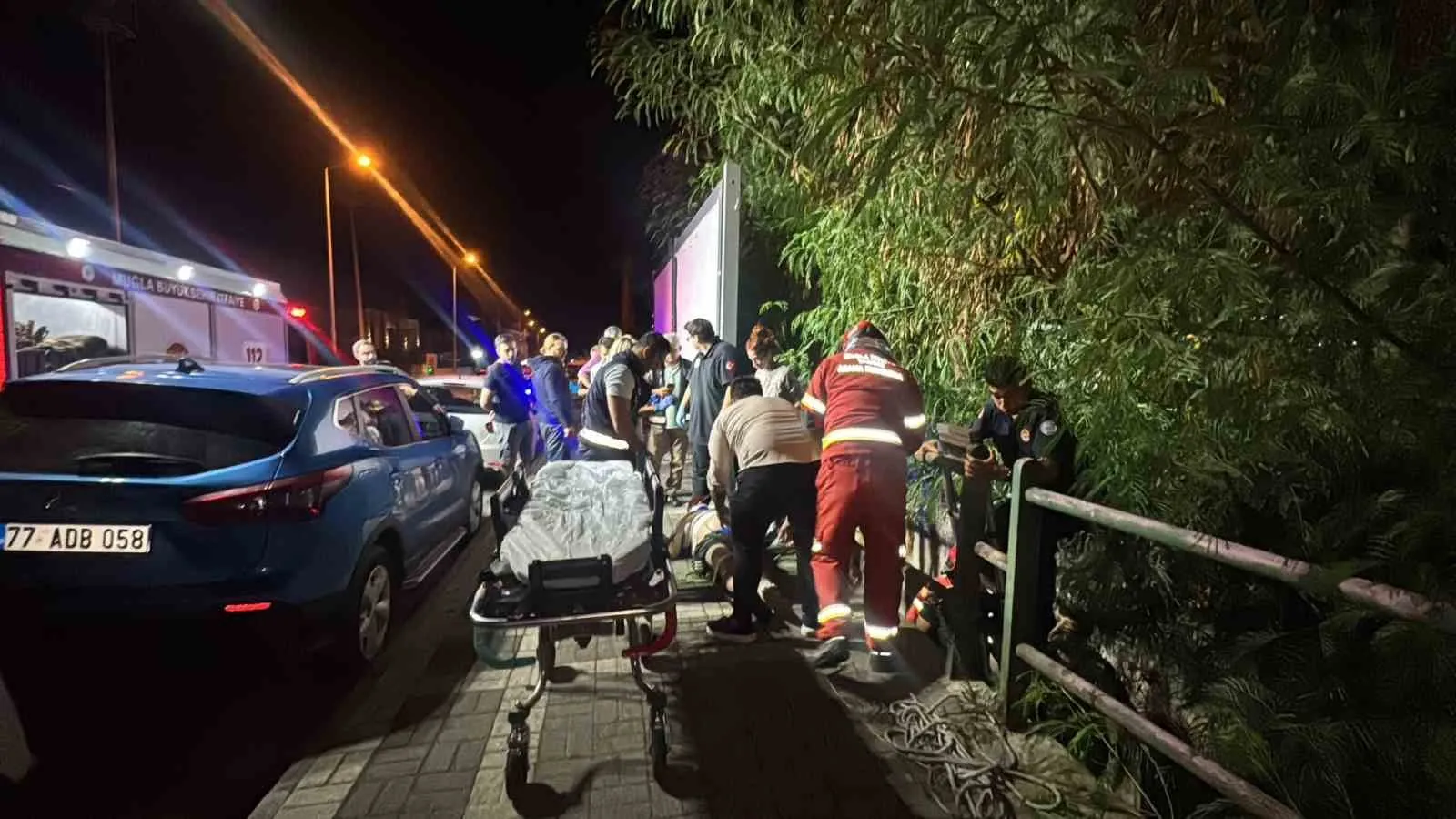 Marmaris'te korkutan manzara: Dere yatağında bulunan şahıs için seferberlik