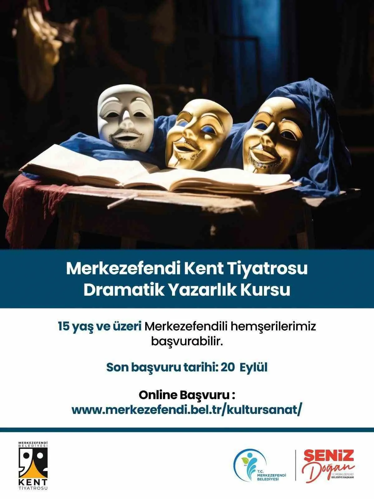 Merkezefendi’de sahne ışıkları yanıyor: Tiyatro tutkunları için yeni dönem başlıyor