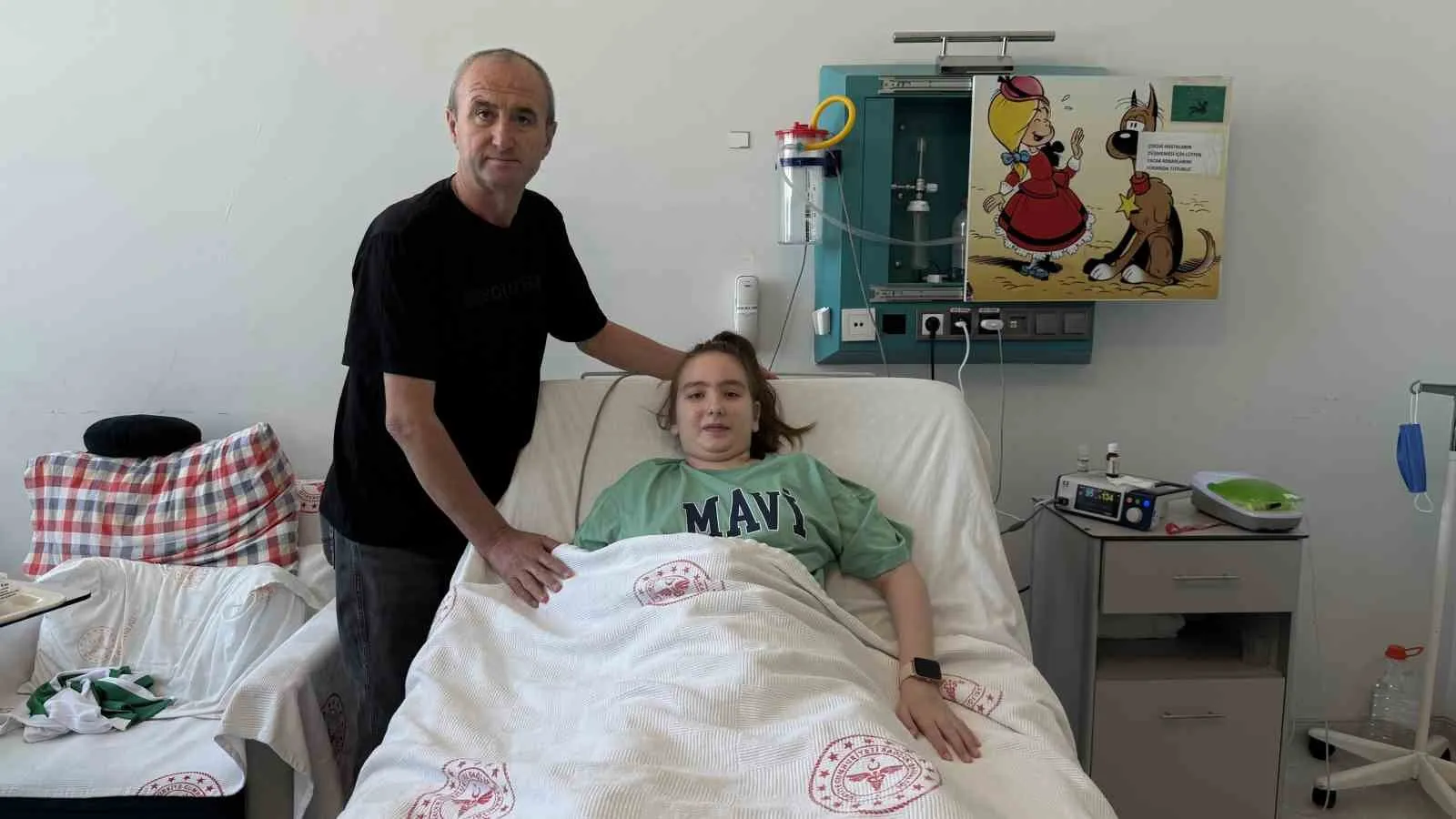 88 günlük yaşam savaşını kazandı: Almina servise alındı