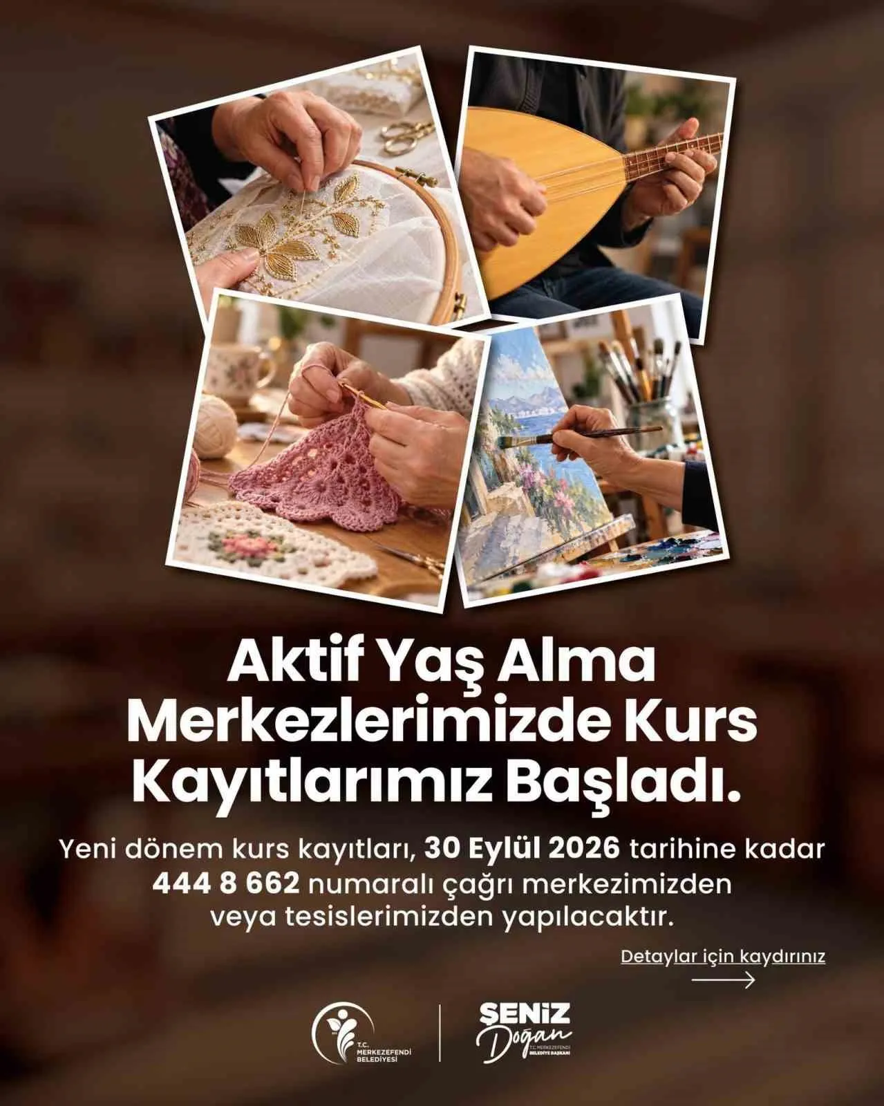Merkezefendi’de ikinci bahar dönemi başlıyor: Kurs kayıtlarında son çağrı