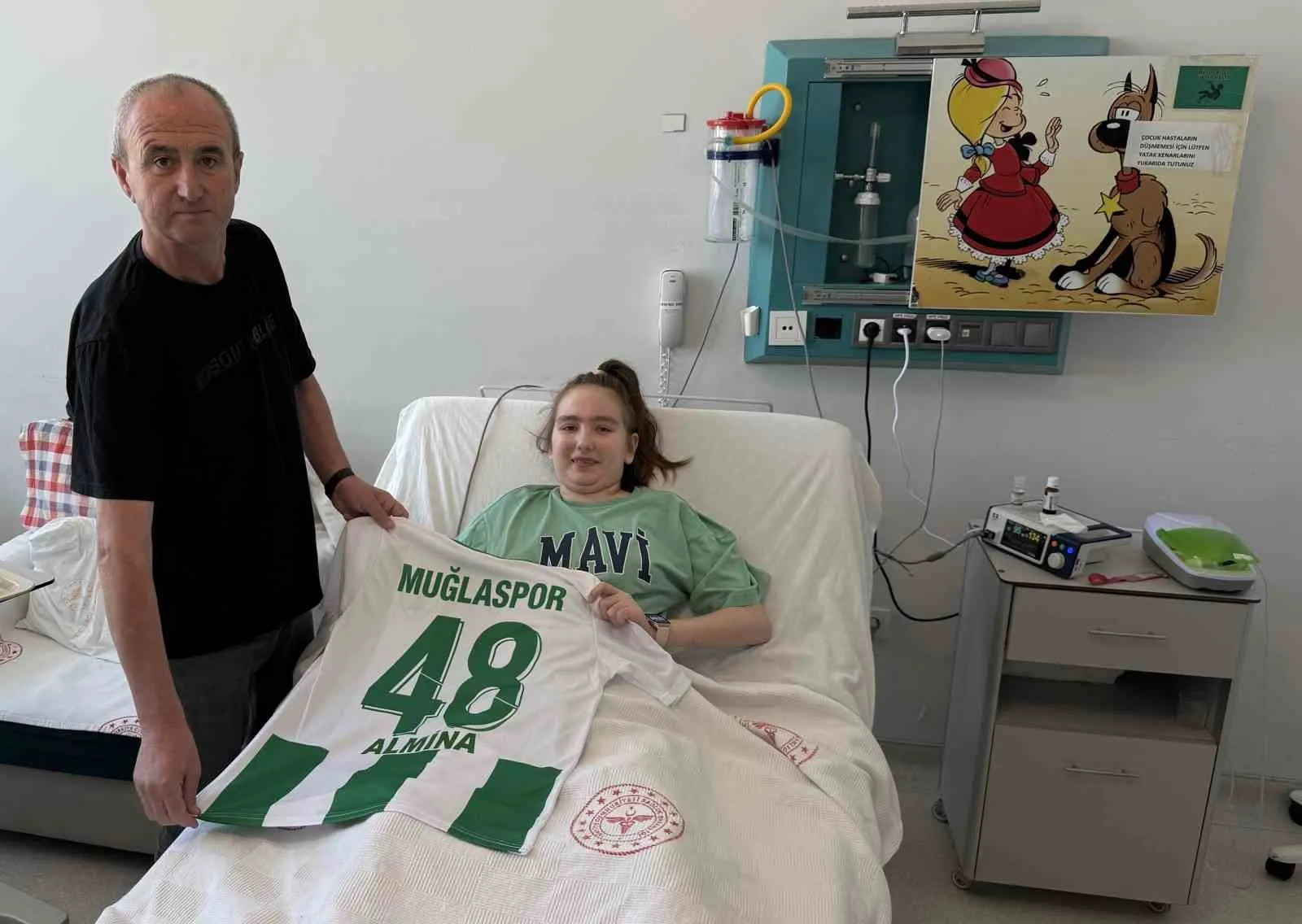 88 günlük yaşam savaşını kazandı: Almina servise alındı
