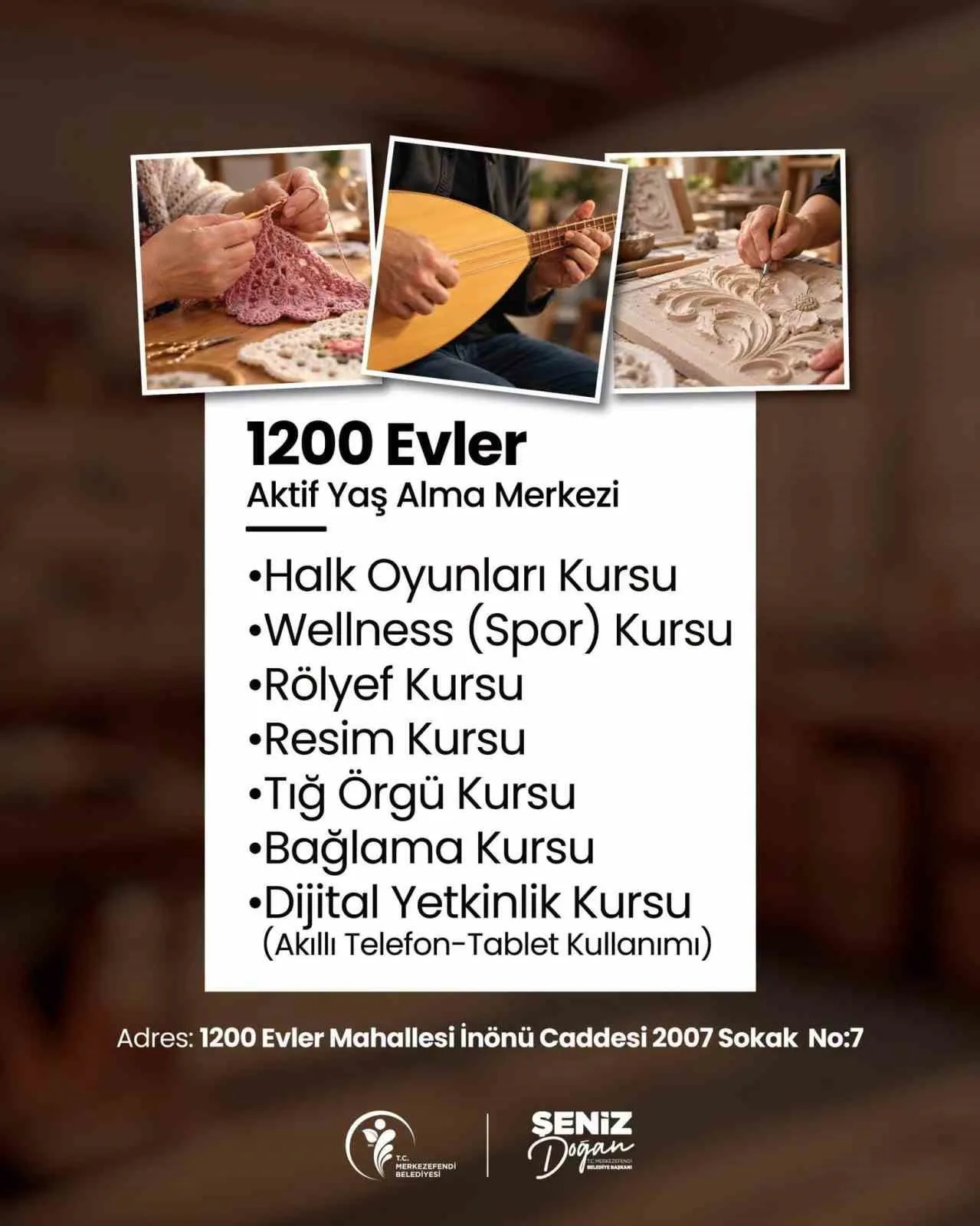 Merkezefendi’de ikinci bahar dönemi başlıyor: Kurs kayıtlarında son çağrı