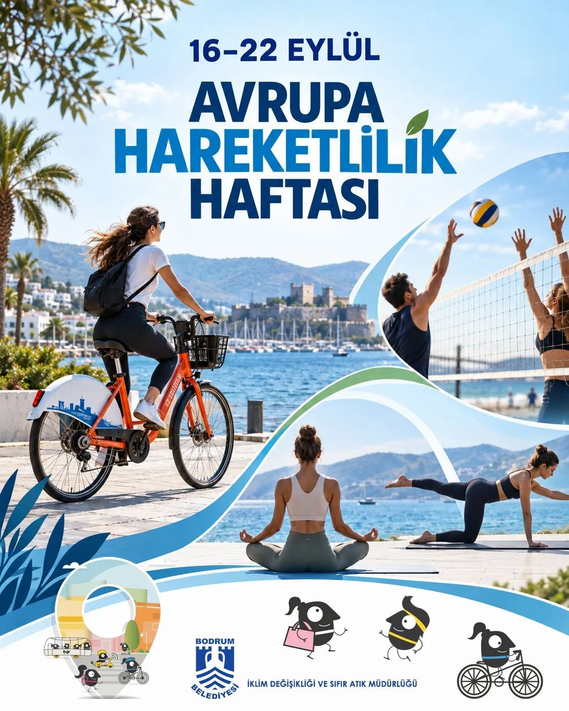 Bodrum’da hareketli günler: Sağlıklı bir gelecek için pedal çevirip matınızı kapın