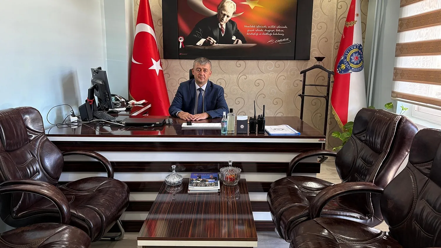 Kula Emniyeti'nde bayrak değişimi: Yeni müdür mesaiye başladı