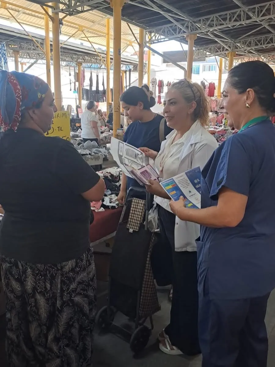 Söke'de sağlık seferberliği: Pazar yerinde hayati uyarılar
