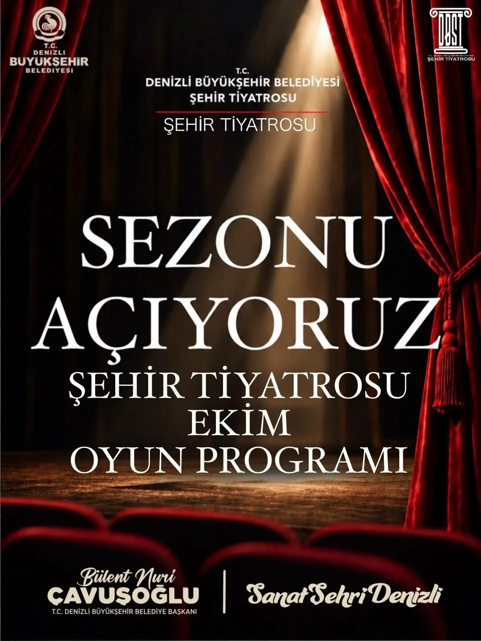 Denizli’de tiyatro mevsimi başlıyor: Ekim ayında 5 farklı oyun sahne alacak