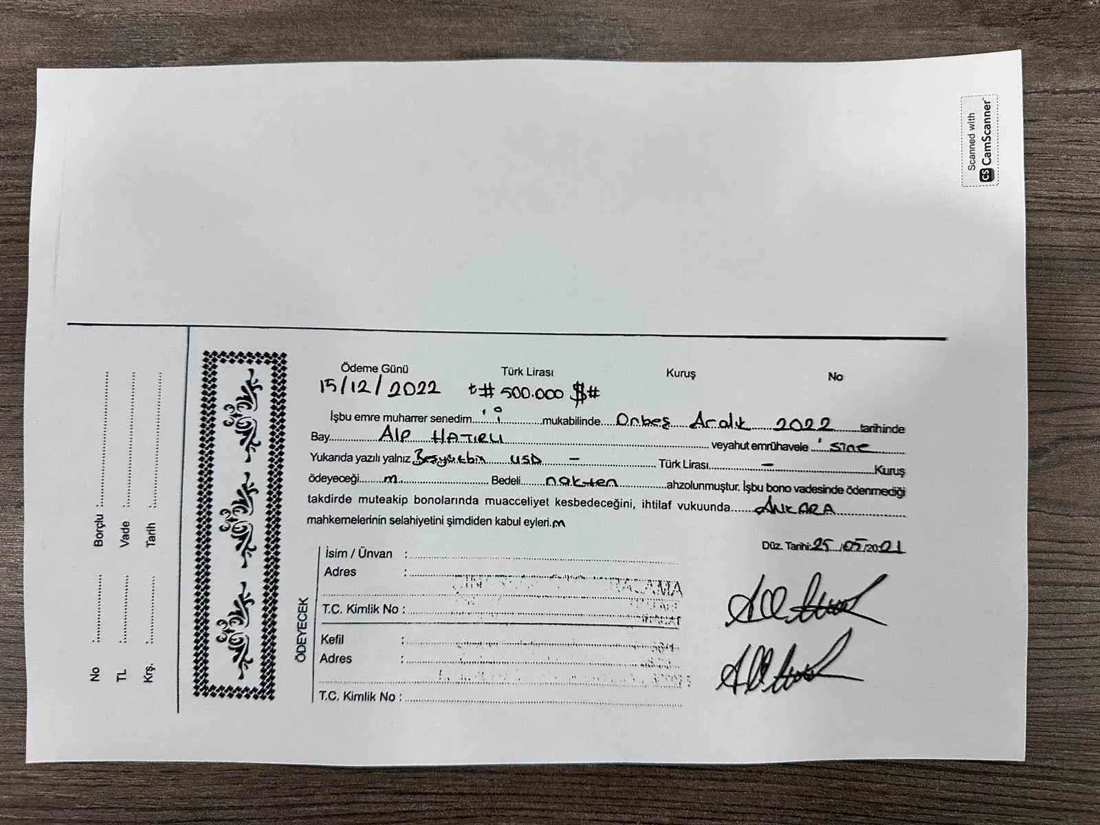 Banka emanetine sahip çıkamadı: Yarım milyon dolarlık senet üç yıldır bulunamıyor